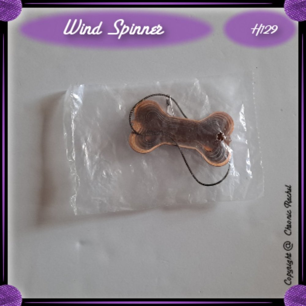 3" Itsy Bitsy Copper Bone Wind Spinner
